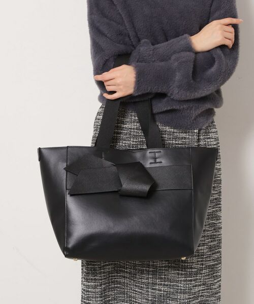 ESPERANZA / エスペランサ トートバッグ | リボントートバッグ(ブラック(019))