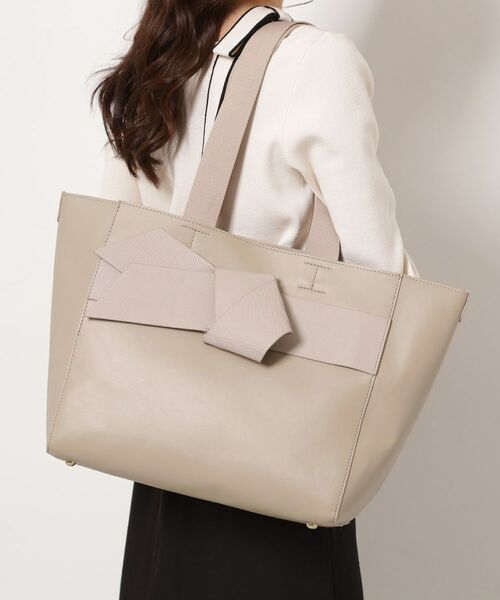 ESPERANZA / エスペランサ トートバッグ | リボントートバッグ(ベージュ(052))