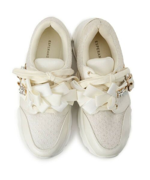 ESPERANZA / エスペランサ スニーカー | ツインリボンベルト付きラメスニーカー | 詳細17