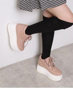 ESPERANZA / エスペランサ スニーカー | きゅんフィット厚底フラットキルティングスタッズスニーカー