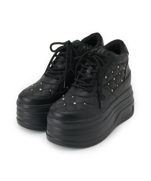 ESPERANZA / エスペランサ スニーカー | きゅんフィット厚底フラットキルティングスタッズスニーカー | 詳細11