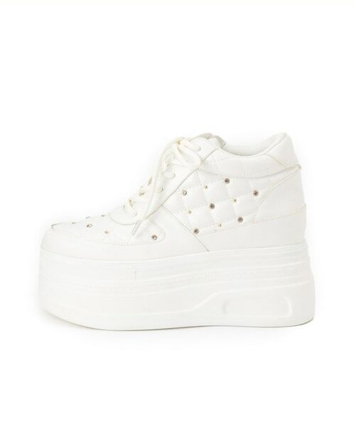 ESPERANZA / エスペランサ スニーカー | きゅんフィット厚底フラットキルティングスタッズスニーカー | 詳細12