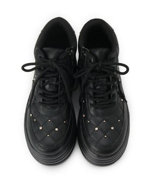 ESPERANZA / エスペランサ スニーカー | きゅんフィット厚底フラットキルティングスタッズスニーカー | 詳細16