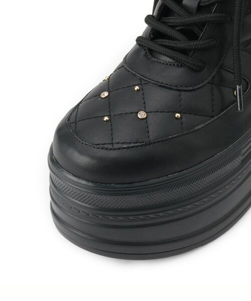 ESPERANZA / エスペランサ スニーカー | きゅんフィット厚底フラットキルティングスタッズスニーカー | 詳細18
