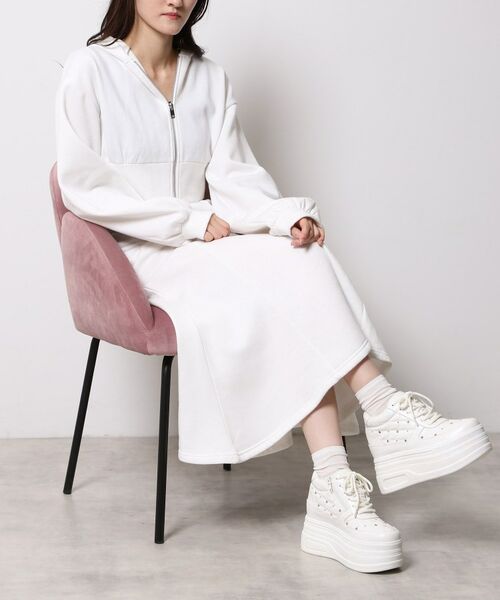 ESPERANZA / エスペランサ スニーカー | きゅんフィット厚底フラットキルティングスタッズスニーカー | 詳細2