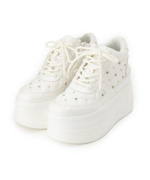 ESPERANZA / エスペランサ スニーカー | きゅんフィット厚底フラットキルティングスタッズスニーカー | 詳細9