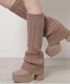 ESPERANZA / エスペランサ ブーツ（ショート丈） | 【ラク盛り／ロングブーツ】リピーター続出／脚長美脚 2WAYニットカバーレイヤーロングブーツ