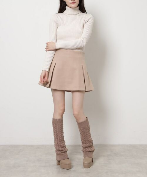 ESPERANZA / エスペランサ ブーツ(ショート丈) | 【ラク盛り/ロングブーツ】リピーター続出/脚長美脚 2WAYニットカバーレイヤーロングブーツ | 詳細10