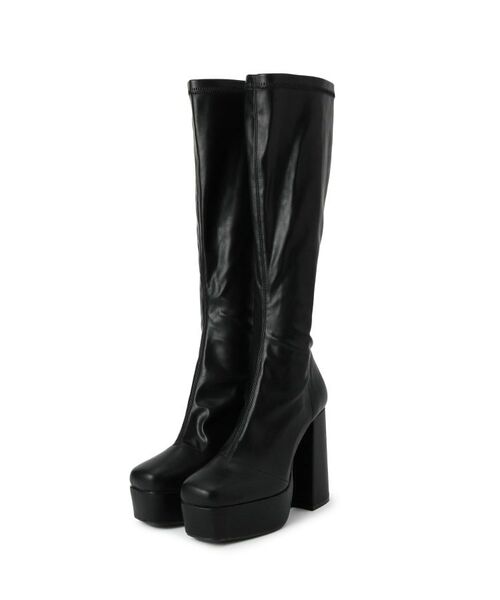 ESPERANZA / エスペランサ ブーツ(ショート丈) | 【ラク盛り/ロングブーツ】リピーター続出/脚長美脚 2WAYニットカバーレイヤーロングブーツ | 詳細23