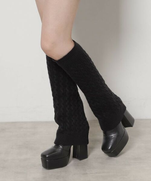 ESPERANZA / エスペランサ ブーツ(ショート丈) | 【ラク盛り/ロングブーツ】リピーター続出/脚長美脚 2WAYニットカバーレイヤーロングブーツ | 詳細5