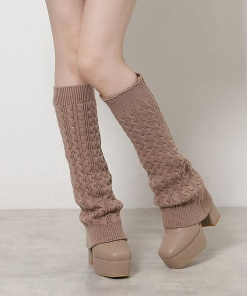 ESPERANZA / エスペランサ ブーツ(ショート丈) | 【ラク盛り/ロングブーツ】リピーター続出/脚長美脚 2WAYニットカバーレイヤーロングブーツ | 詳細7