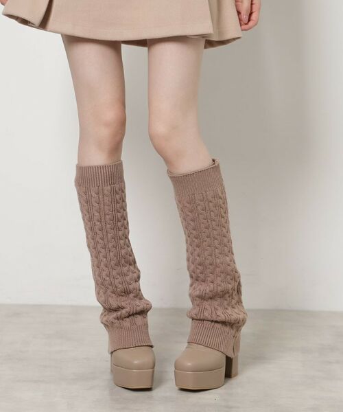 ESPERANZA / エスペランサ ブーツ(ショート丈) | 【ラク盛り/ロングブーツ】リピーター続出/脚長美脚 2WAYニットカバーレイヤーロングブーツ | 詳細8