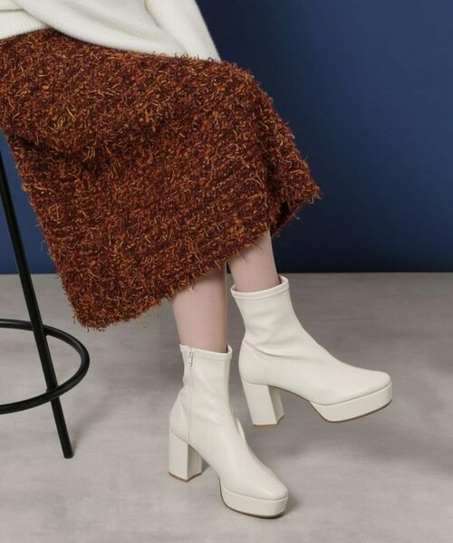 ESPERANZA / エスペランサ ブーツ(ショート丈) | ゆる傾斜ショートブーツ(アイボリー(004))