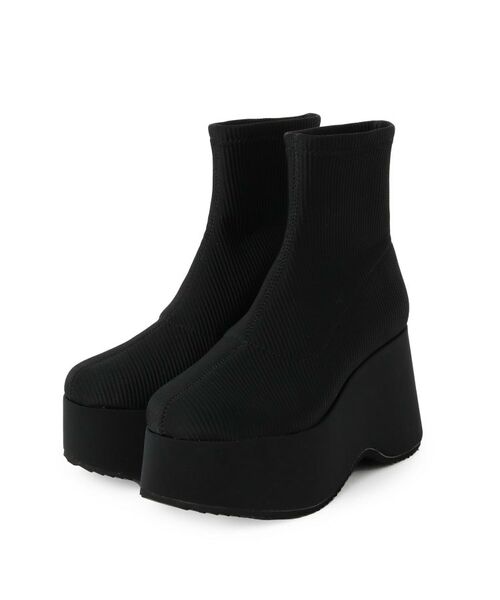 ESPERANZA / エスペランサ ブーツ(ショート丈) | スタイルぐんっとアップ!厚底ニットショートブーツ | 詳細13