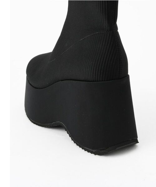 ESPERANZA / エスペランサ ブーツ(ショート丈) | スタイルぐんっとアップ!厚底ニットショートブーツ | 詳細20
