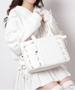 ESPERANZA / エスペランサ トートバッグ | 【推し活】レースアップクリアポケトート