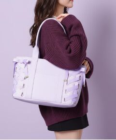 ESPERANZA / エスペランサ トートバッグ | 【推し活】レースアップクリアポケトート