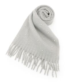 ESPERANZA / エスペランサ マフラー・ショール・スヌード・ストール | フェイクパール付ストール