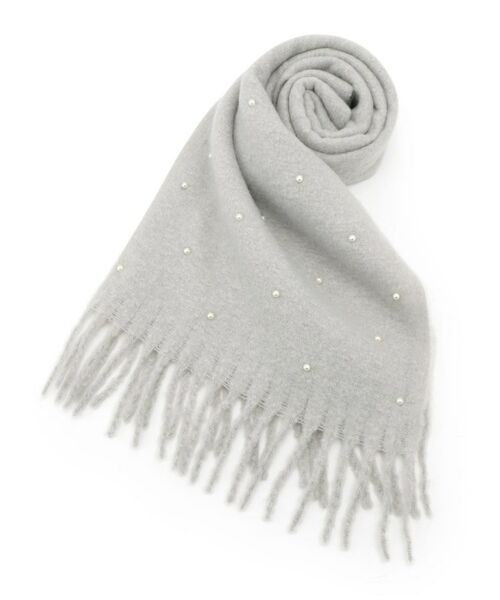 ESPERANZA / エスペランサ マフラー・ショール・スヌード・ストール | フェイクパール付ストール | 詳細1