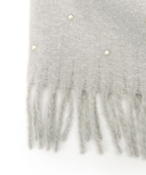 ESPERANZA / エスペランサ マフラー・ショール・スヌード・ストール | フェイクパール付ストール | 詳細4