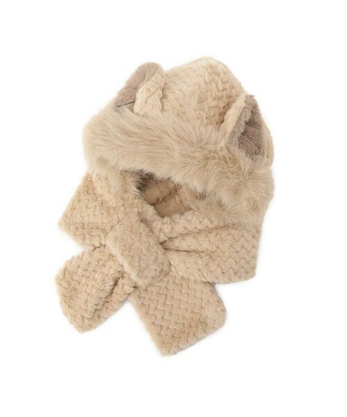 ESPERANZA / エスペランサ マフラー・ショール・スヌード・ストール | ネコミミファー2WAYティペット | 詳細1