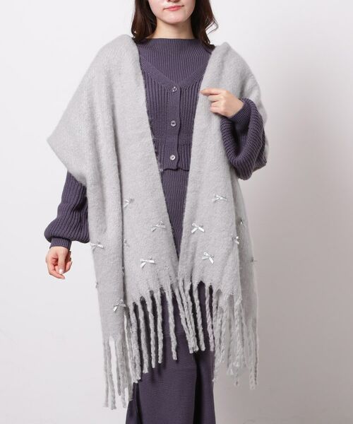 ESPERANZA / エスペランサ マフラー・ショール・スヌード・ストール | リボンモチーフストール | 詳細7