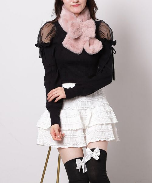 ESPERANZA / エスペランサ マフラー・ショール・スヌード・ストール | リボンマフラー | 詳細2