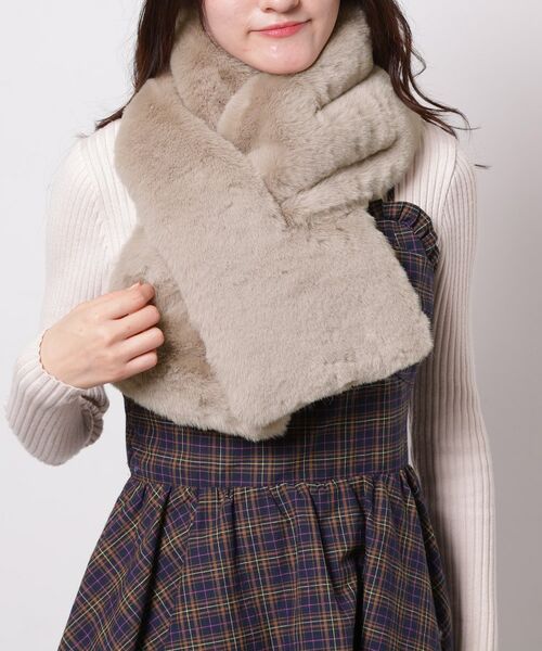 ESPERANZA / エスペランサ マフラー・ショール・スヌード・ストール | フェイクファークロスマフラー | 詳細1