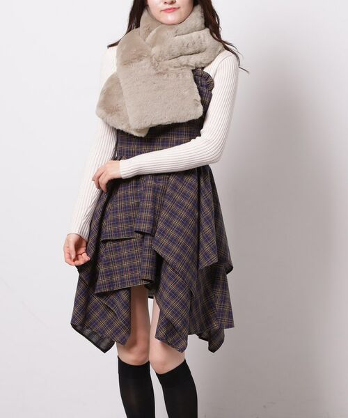 ESPERANZA / エスペランサ マフラー・ショール・スヌード・ストール | フェイクファークロスマフラー | 詳細2