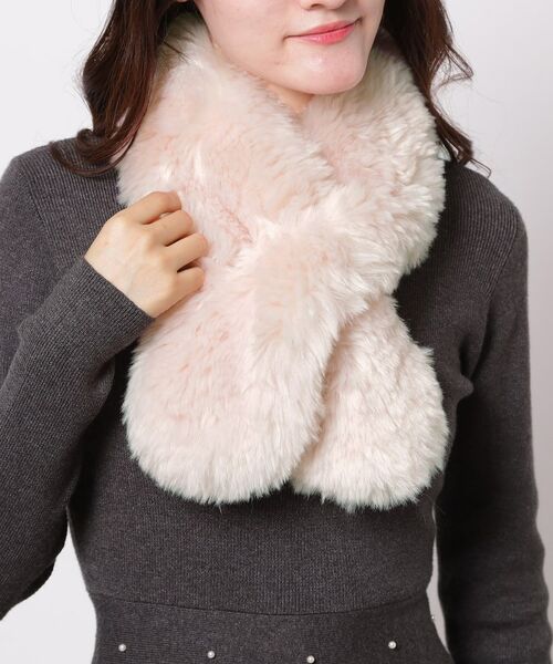 ESPERANZA / エスペランサ マフラー・ショール・スヌード・ストール | ふわもこクロスマフラー | 詳細1
