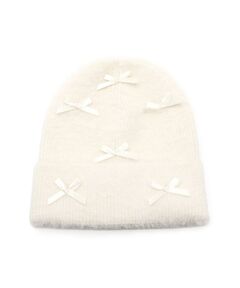 ESPERANZA / エスペランサ ニットキャップ | リボン付きニット帽