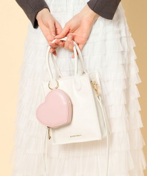 ESPERANZA / エスペランサ ショルダーバッグ | ハートショルダーバッグ（アイボリー(004)）