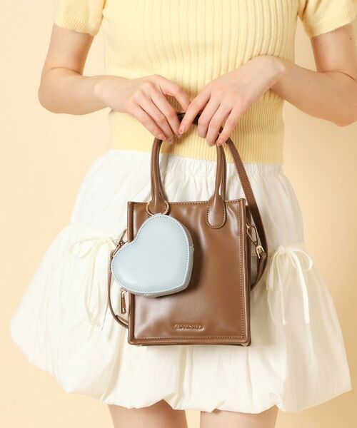 ESPERANZA / エスペランサ ショルダーバッグ | ハートショルダーバッグ（モカブラウン(042)）