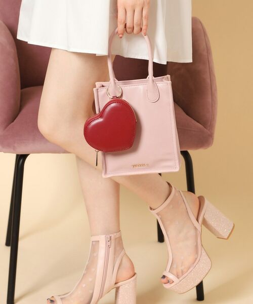 ESPERANZA / エスペランサ ショルダーバッグ | ハートショルダーバッグ（ピンク(072)）