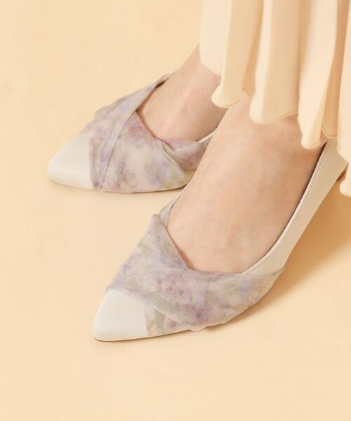 ESPERANZA / エスペランサ パンプス | クロスシフォンリボンパンプス(アイボリー(304))