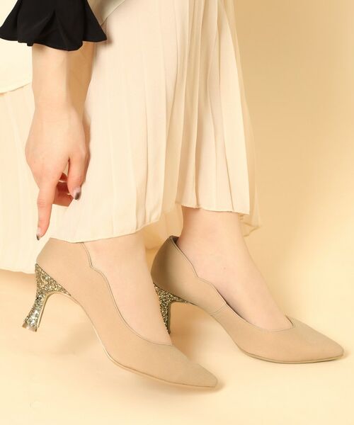 ESPERANZA / エスペランサ パンプス | ハートカットパンプス（ベージュ(952)）