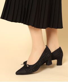 ESPERANZA / エスペランサ パンプス | ビジューリボンポインテッドパンプス