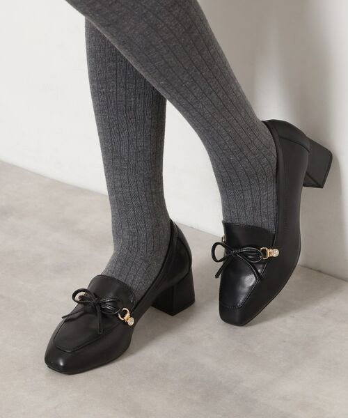 ESPERANZA / エスペランサ パンプス | ビジュー付リボンローファー | 詳細4