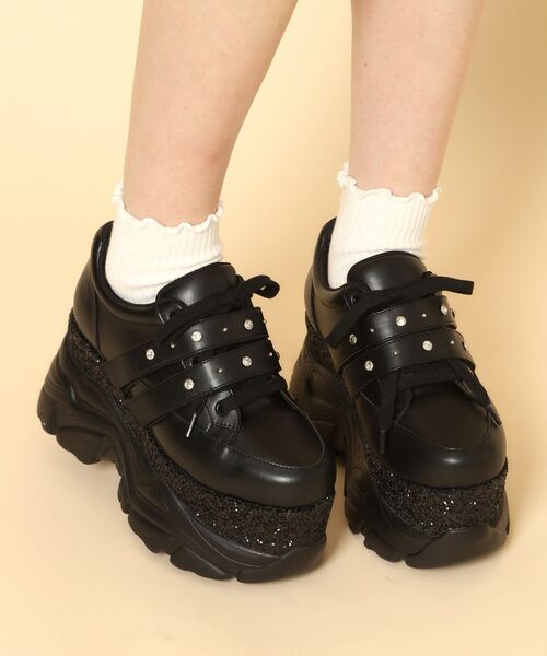 ESPERANZA / エスペランサ スニーカー | ラインストーンスタッズ厚底スニーカー | 詳細1