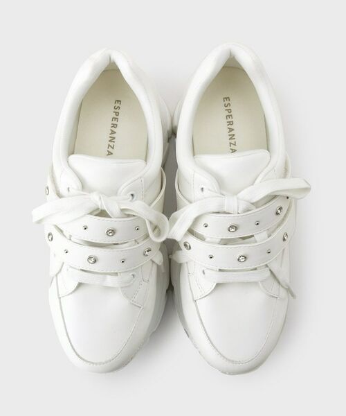 ESPERANZA / エスペランサ スニーカー | ラインストーンスタッズ厚底スニーカー | 詳細12