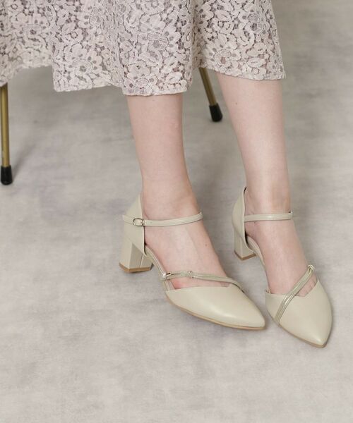 ESPERANZA / エスペランサ パンプス | ポインテッドトゥパール調付きセパレートパンプス | 詳細2