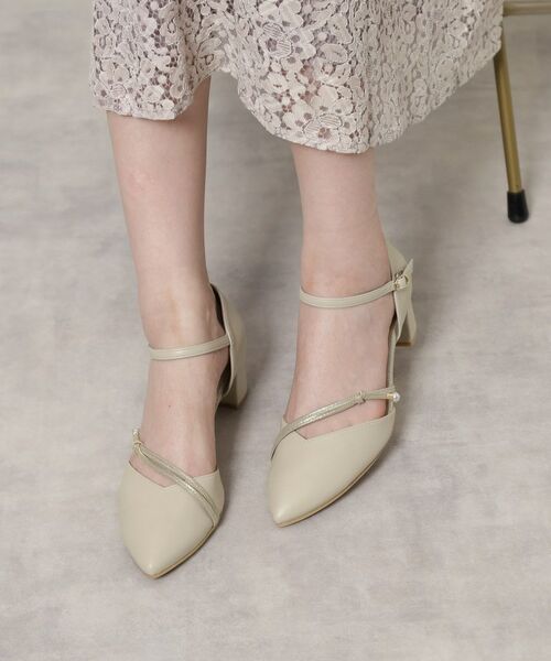 ESPERANZA / エスペランサ パンプス | ポインテッドトゥパール調付きセパレートパンプス | 詳細3