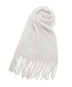 フェイクパール使いストール