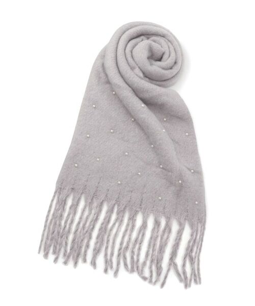 ESPERANZA / エスペランサ マフラー・ショール・スヌード・ストール | フェイクパール使いストール | 詳細1
