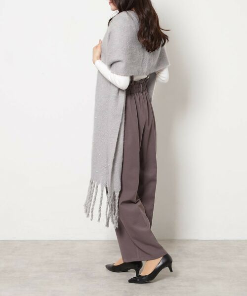 ESPERANZA / エスペランサ マフラー・ショール・スヌード・ストール | フェイクパール使いストール | 詳細8