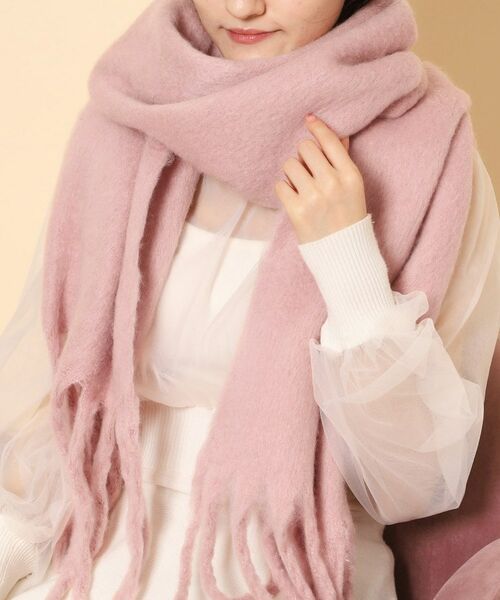 ESPERANZA / エスペランサ マフラー・ショール・スヌード・ストール | 厚手起毛無地ストール | 詳細5
