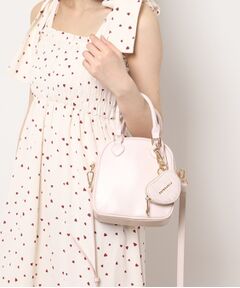 ESPERANZA / エスペランサ ショルダーバッグ | ハートチャーム付ミニボストンバッグ