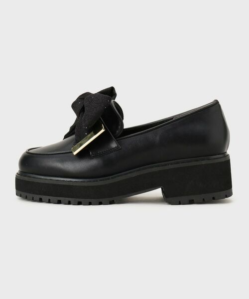 ESPERANZA / エスペランサ パンプス | 晴雨兼用リボン厚底ローファー | 詳細16