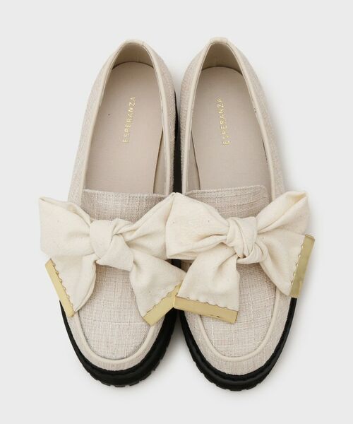 ESPERANZA / エスペランサ パンプス | 晴雨兼用リボン厚底ローファー | 詳細20