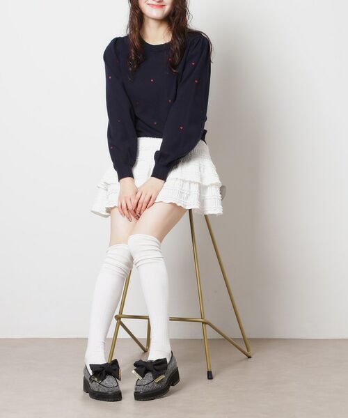 ESPERANZA / エスペランサ パンプス | 晴雨兼用リボン厚底ローファー | 詳細8